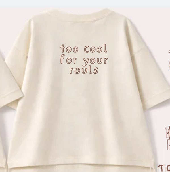 Oversize majica LELE CREW- cappuccino